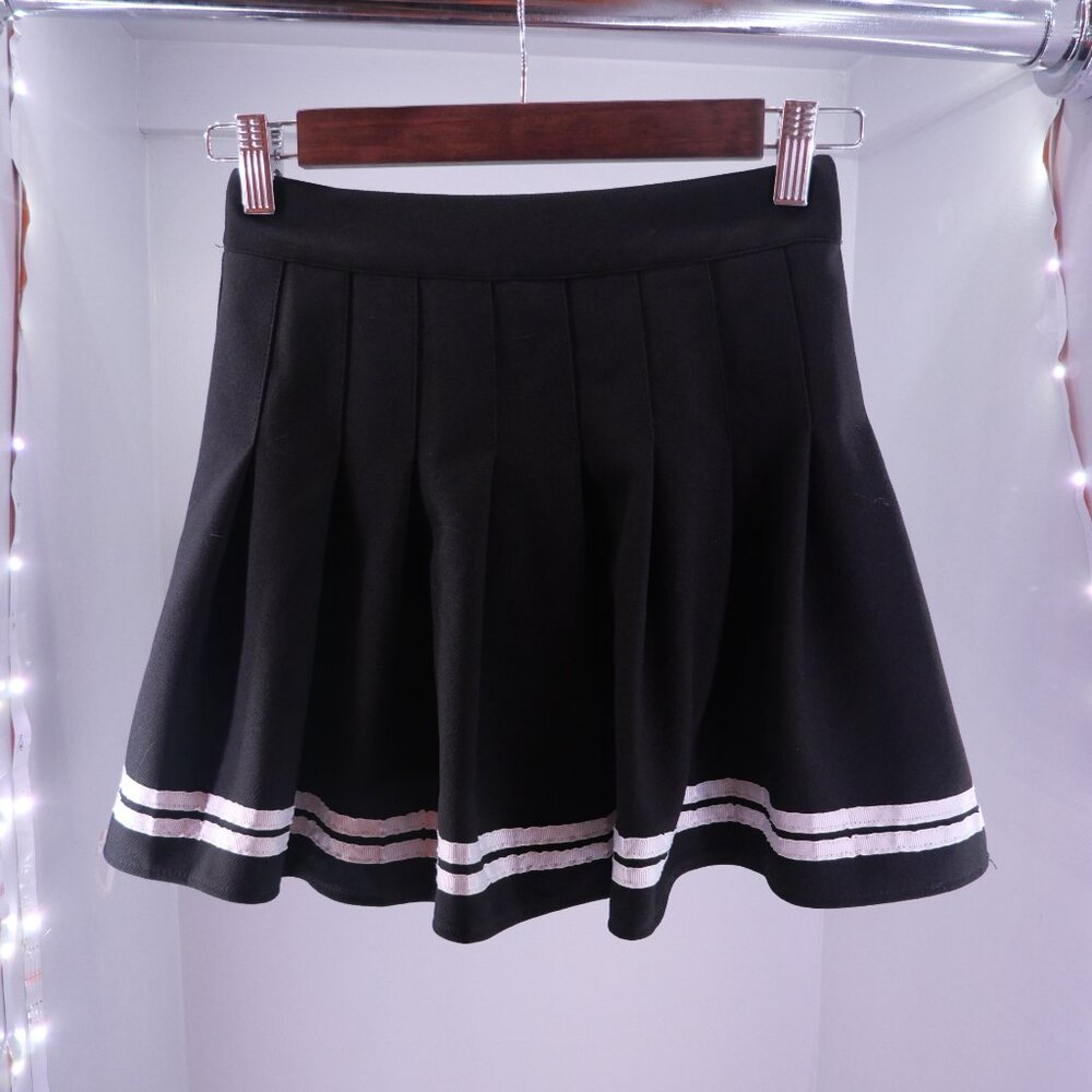 Black Tennis Skirt High Rise
